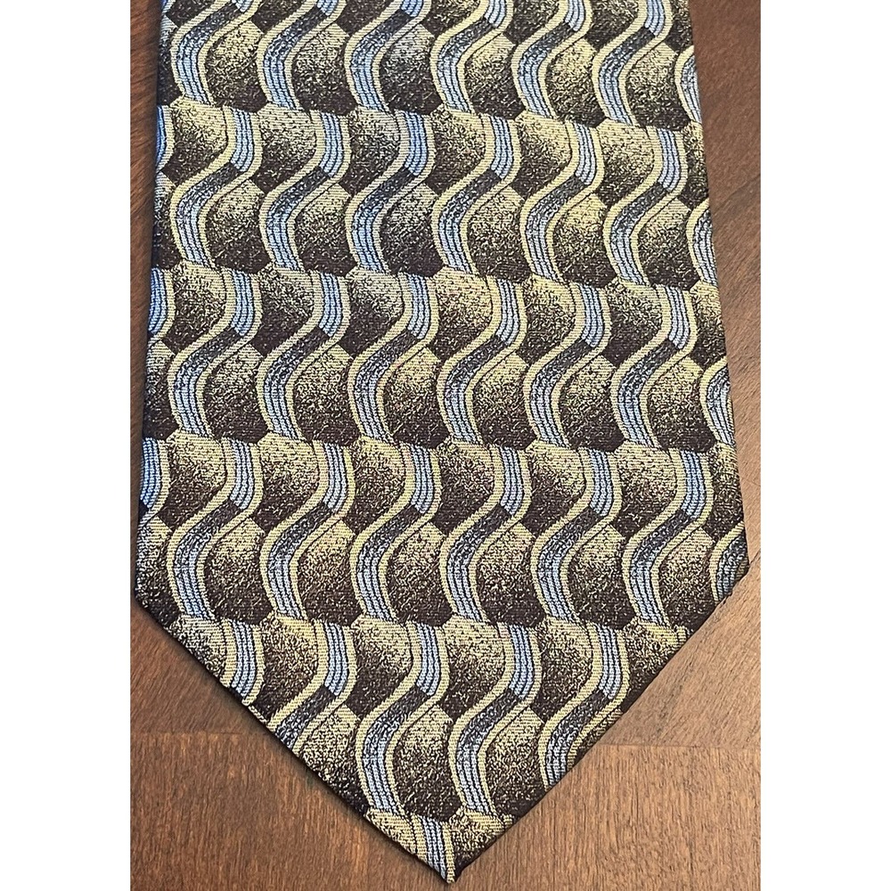 Platinum Designs, Black, Blue, 100% Silk, Men’s Neck Tie, Made In China